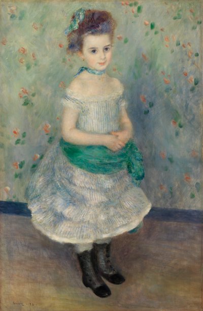 Portræt af Jeanne Durand-Ruel (Portræt af Mlle. J.) af Pierre Auguste Renoir